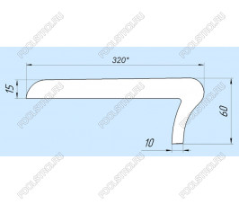 Бордюрный камень для бассейнов «Сицилия» 320мм