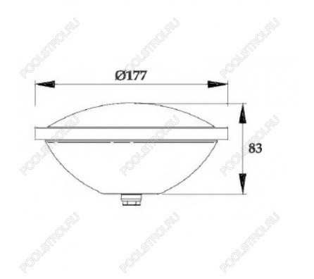 Лампа P707. LED. белый холодный. PAR56. 25 Вт. 12В AC. ABS
